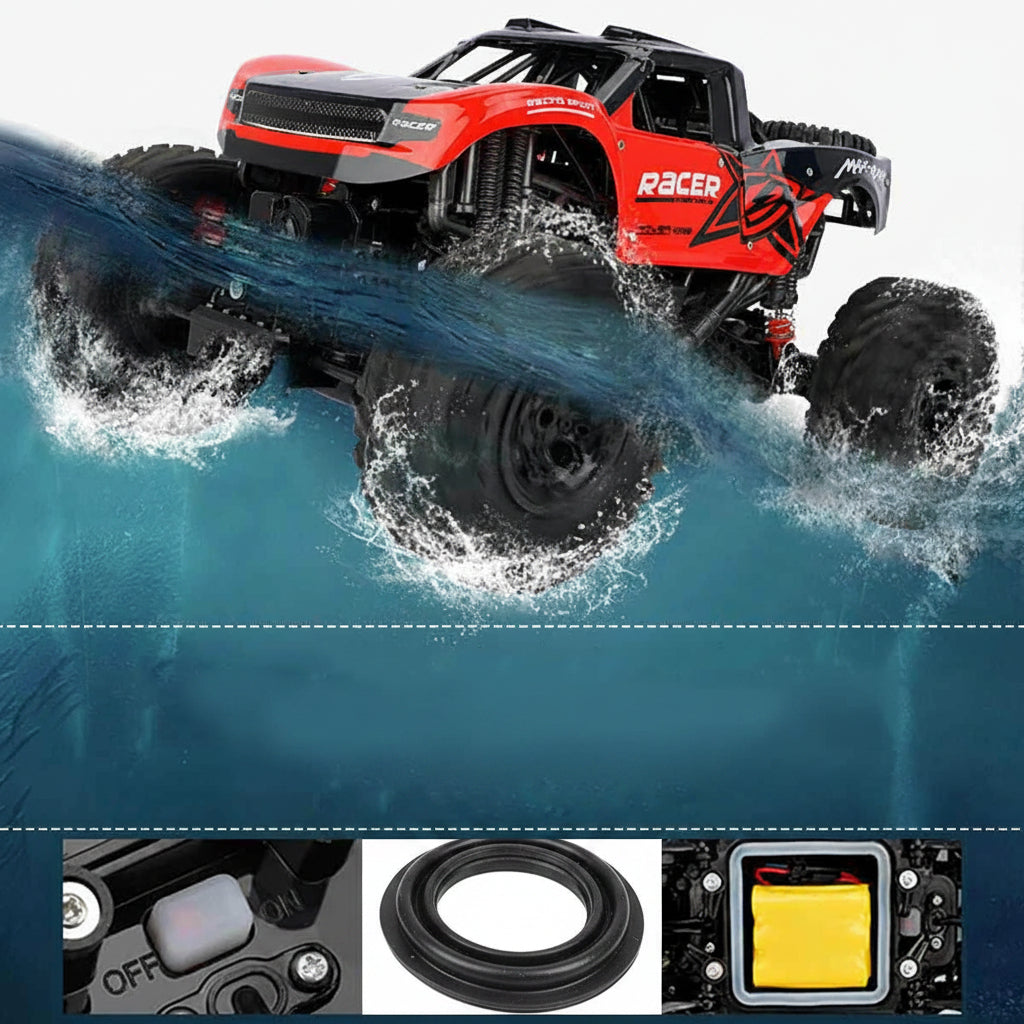 Amphibious Remote Control Monster Truck 4WD All Terrain Water Car