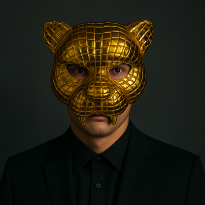 Halloween-dyremaske, leopard- eller løvekostume, fest- og cosplaytilbehør