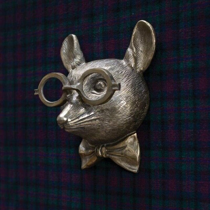 Animal Head Wall Decor Resin Hand Painted Figurines Home Wall Art