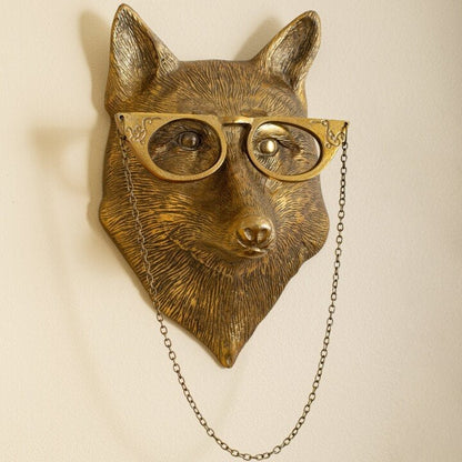 Animal Head Wall Decor Resin Hand Painted Figurines Home Wall Art
