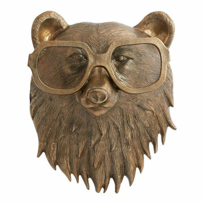 Animal Head Wall Decor Resin Hand Painted Figurines Home Wall Art
