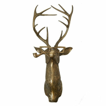 Animal Head Wall Decor Resin Hand Painted Figurines Home Wall Art