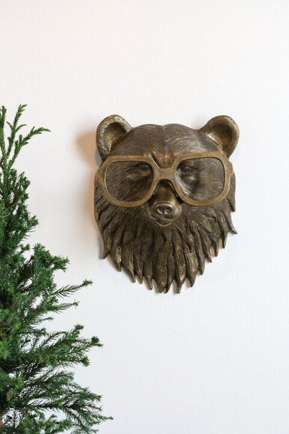 Animal Head Wall Decor Resin Hand Painted Figurines Home Wall Art