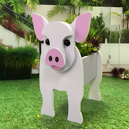 Animal Theme Flower Pot Cow Planter Decorative Garden Pot