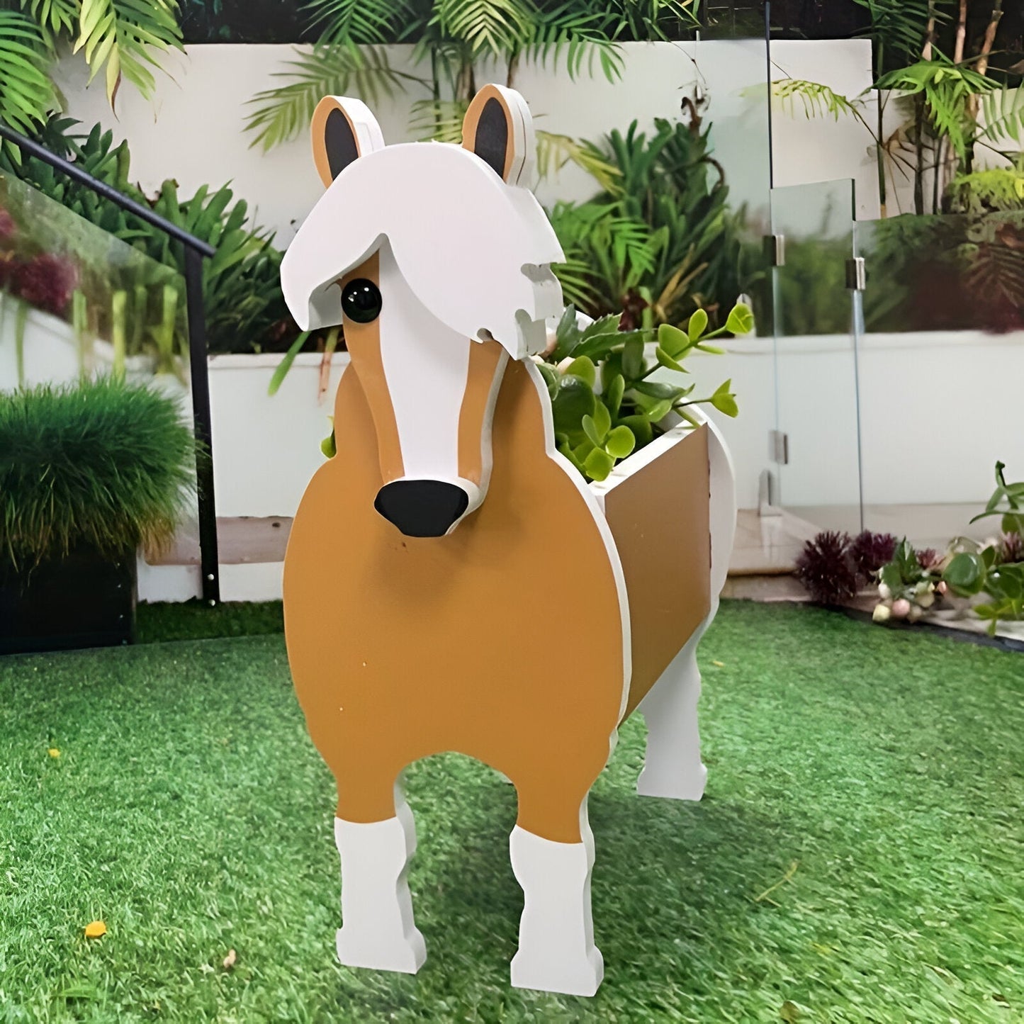Animal Theme Flower Pot Cow Planter Decorative Garden Pot