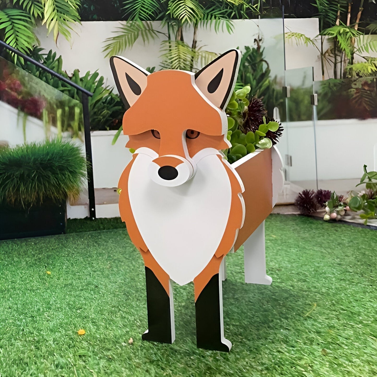 Animal Theme Flower Pot Cow Planter Decorative Garden Pot