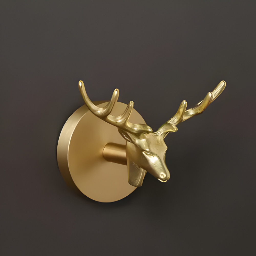 Animal Wall Hook Decorative Brass Coat Hook Gold Accent Hanger