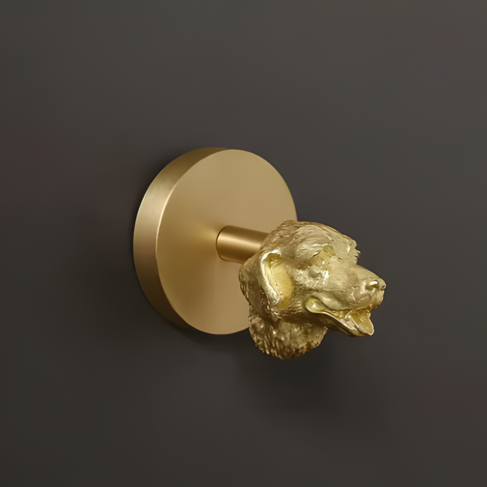 Animal Wall Hook Decorative Brass Coat Hook Gold Accent Hanger