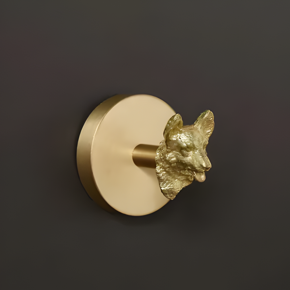 Animal Wall Hook Decorative Brass Coat Hook Gold Accent Hanger