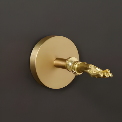 Animal Wall Hook Decorative Brass Coat Hook Gold Accent Hanger