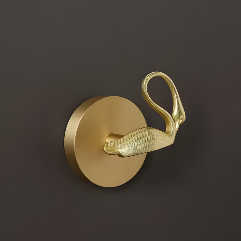 Animal Wall Hook Decorative Brass Coat Hook Gold Accent Hanger