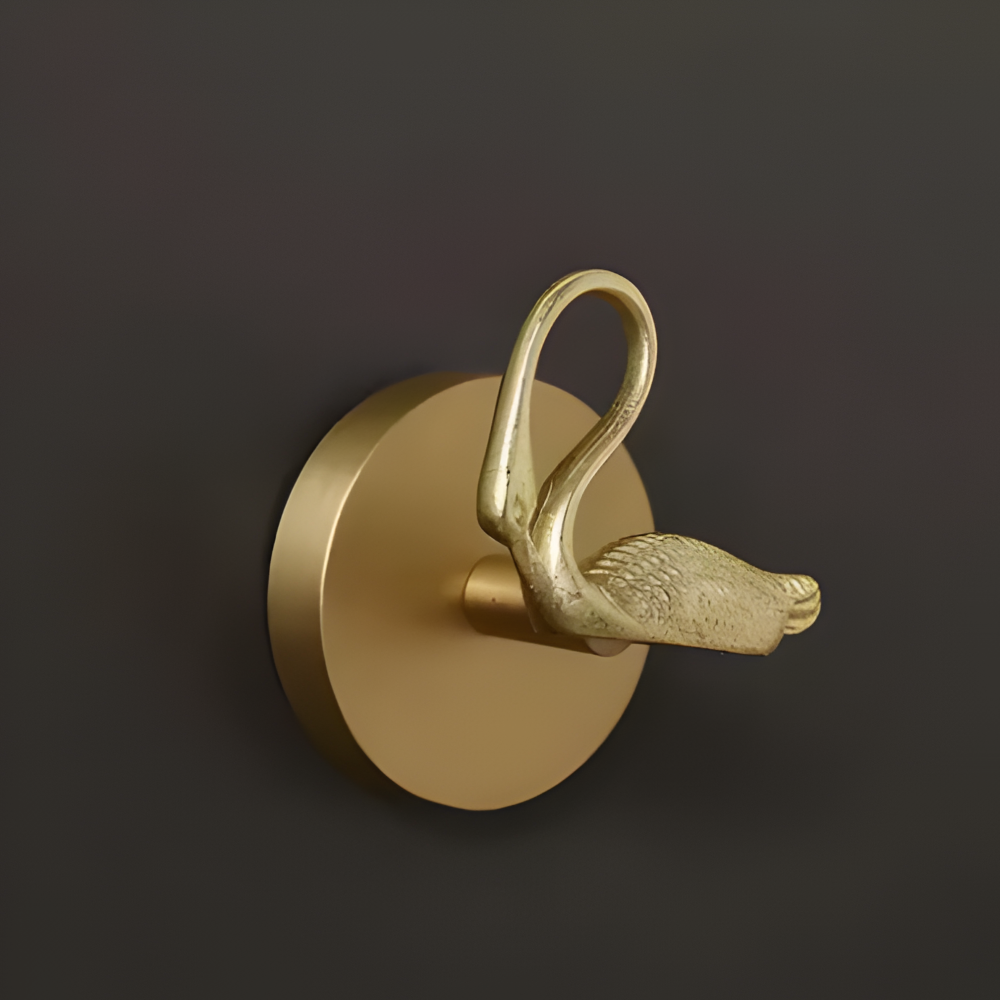 Animal Wall Hook Decorative Brass Coat Hook Gold Accent Hanger