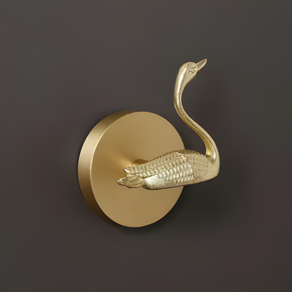 Animal Wall Hook Decorative Brass Coat Hook Gold Accent Hanger