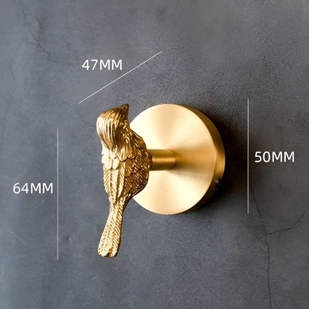 Animal Wall Hook Decorative Brass Coat Hook Gold Accent Hanger