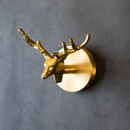 Animal Wall Hook Decorative Brass Coat Hook Gold Accent Hanger