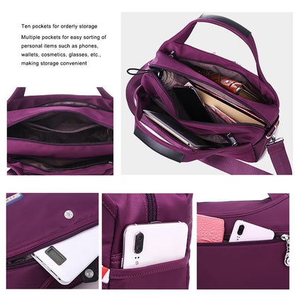 Anti Theft Crossbody Handbag Large Capacity Travel Purse