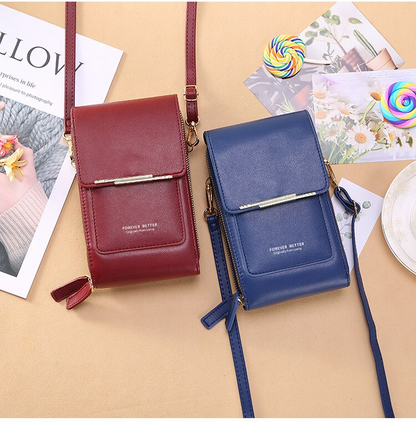 Anti Theft Crossbody Handbag Women Secure Phone Pocket Purse