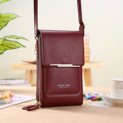 Anti Theft Crossbody Handbag Women Secure Phone Pocket Purse