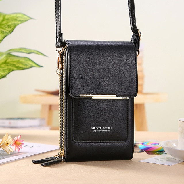 Anti Theft Crossbody Handbag Women Secure Phone Pocket Purse