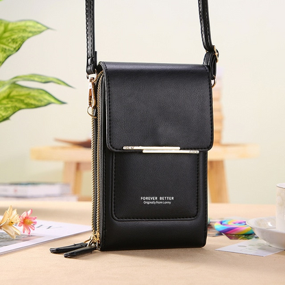 Anti Theft Crossbody Handbag Women Secure Phone Pocket Purse