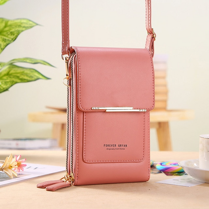 Anti Theft Crossbody Handbag Women Secure Phone Pocket Purse