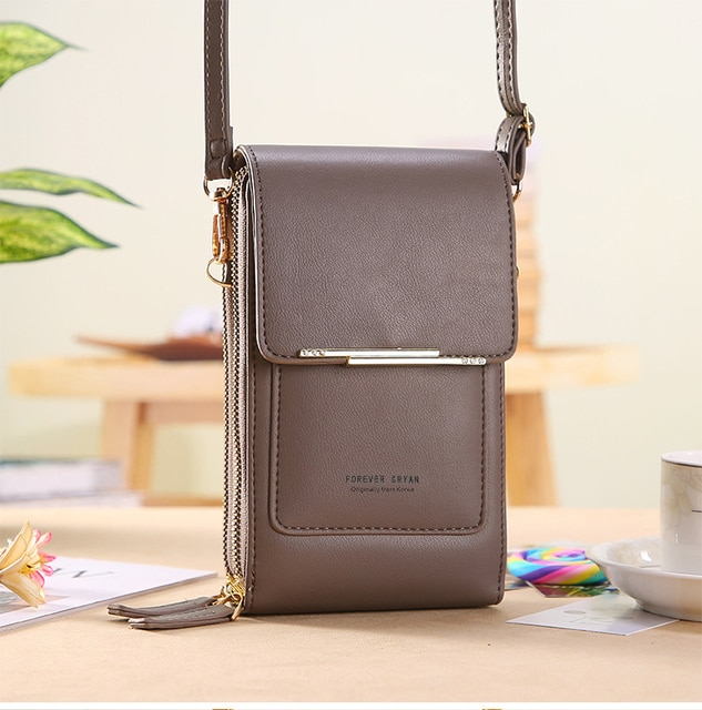 Anti Theft Crossbody Handbag Women Secure Phone Pocket Purse