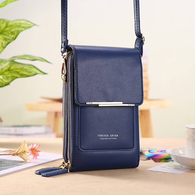 Anti Theft Crossbody Handbag Women Secure Phone Pocket Purse