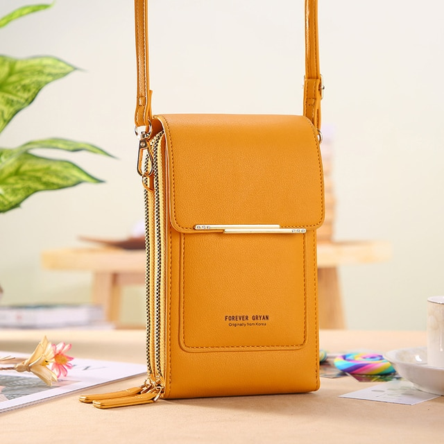 Anti Theft Crossbody Handbag Women Secure Phone Pocket Purse