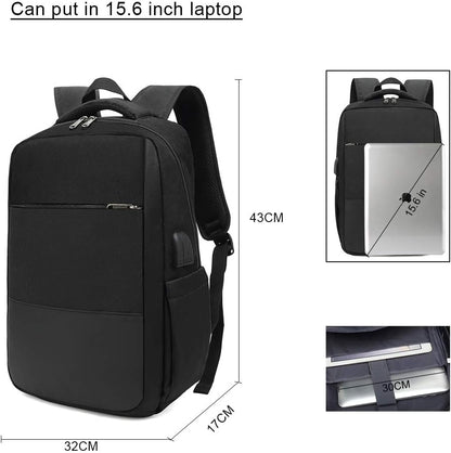 Anti Theft Laptop Backpack USB Charging Travel School Bag