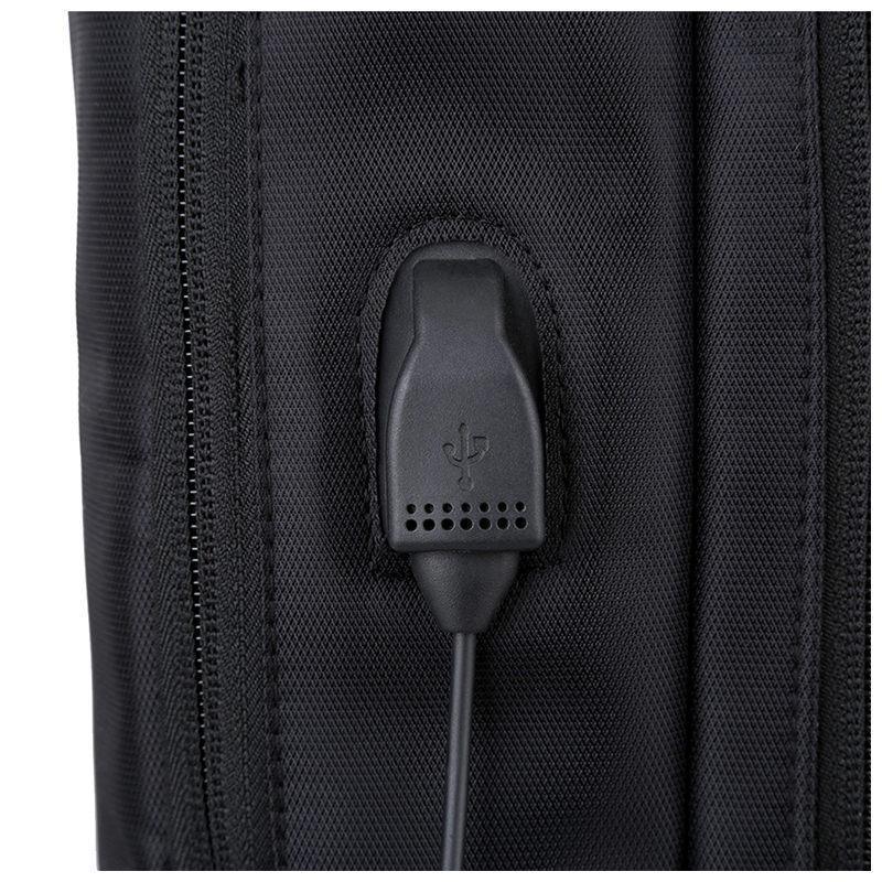 Anti Theft Laptop Backpack with USB Charging Port Water Resistant Travel Bag 15.6 Inch