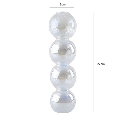 Art Glass Candle Holder Colourful Decorative Vase Ornament