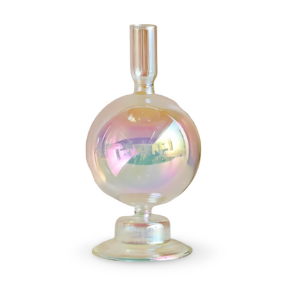 Art Glass Candle Holder Colourful Decorative Vase Ornament