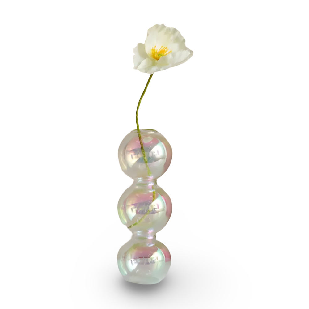 Art Glass Candle Holder Colourful Decorative Vase Ornament