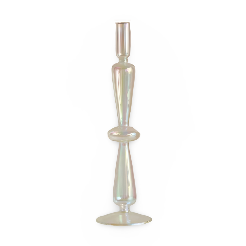 Art Glass Candle Holder Colourful Decorative Vase Ornament