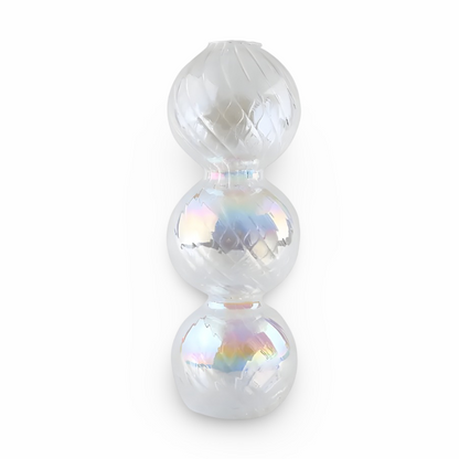 Art Glass Candle Holder Colourful Decorative Vase Ornament