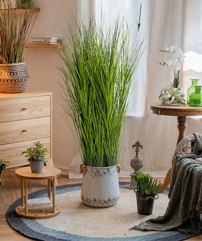 Artificial Reed Grass Plant Large Tropical Decorative Greenery