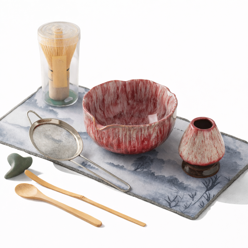 Artisan Matcha Tea Ceremony Set Handcrafted Ceramic Bowl Collection