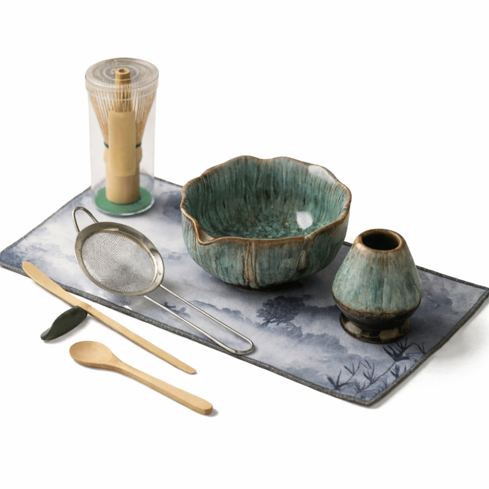 Artisan Matcha Tea Ceremony Set Handcrafted Ceramic Bowl Collection