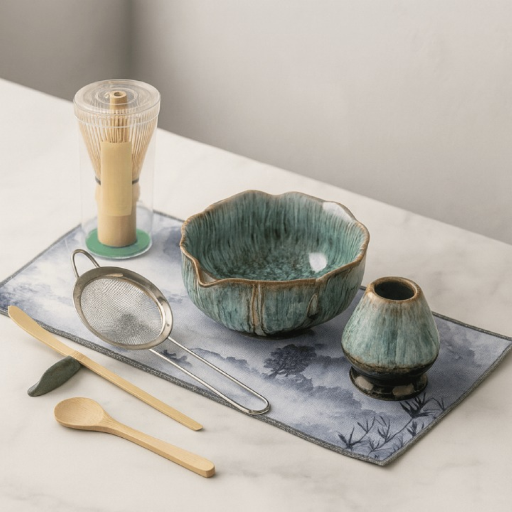 Artisan Matcha Tea Ceremony Set Handcrafted Ceramic Bowl Collection
