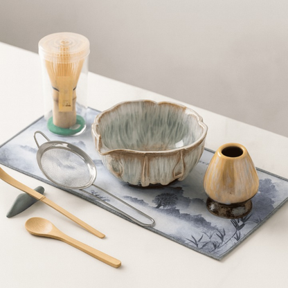 Artisan Matcha Tea Ceremony Set Handcrafted Ceramic Bowl Collection