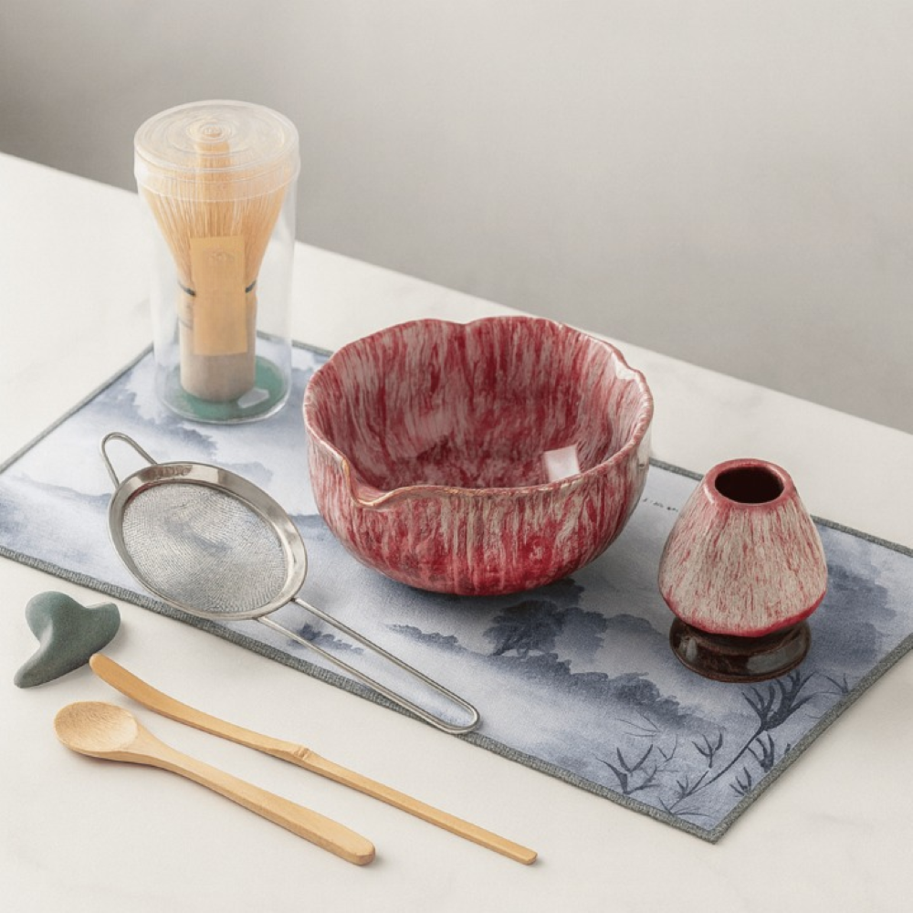 Artisan Matcha Tea Ceremony Set Handcrafted Ceramic Bowl Collection