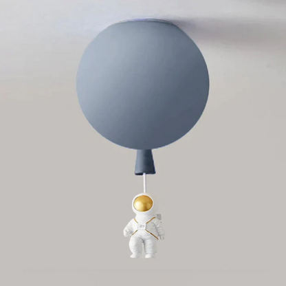 Astronaut Moon LED Ceiling Light for Kids Bedroom and Nursery