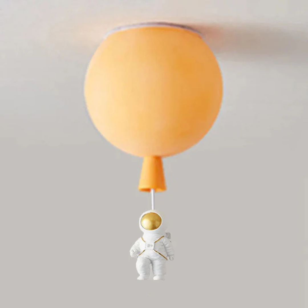 Astronaut Moon LED Ceiling Light for Kids Bedroom and Nursery