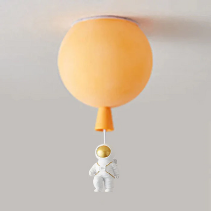 Astronaut Moon LED Ceiling Light for Kids Bedroom and Nursery
