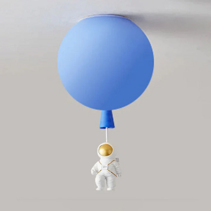 Astronaut Moon LED Ceiling Light for Kids Bedroom and Nursery