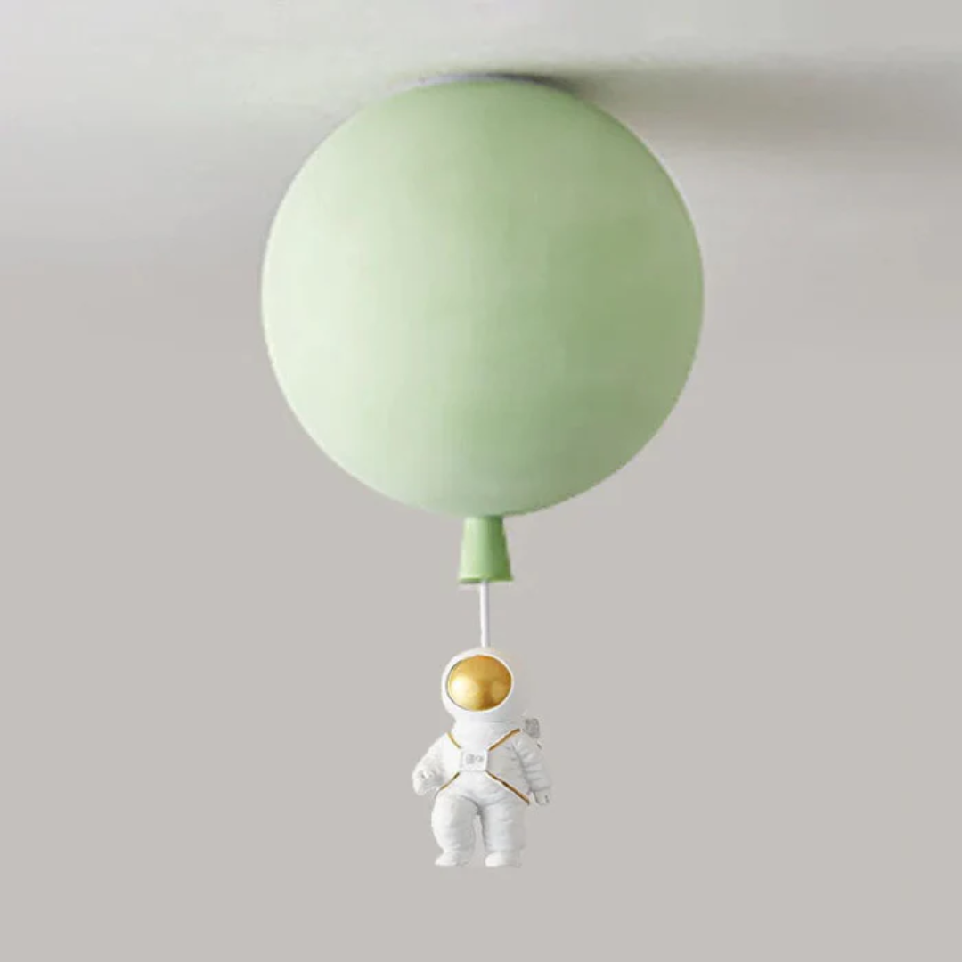 Astronaut Moon LED Ceiling Light for Kids Bedroom and Nursery