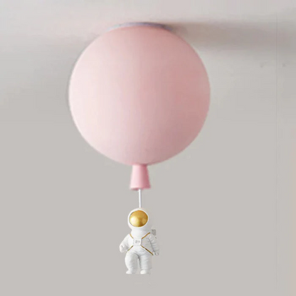 Astronaut Moon LED Ceiling Light for Kids Bedroom and Nursery