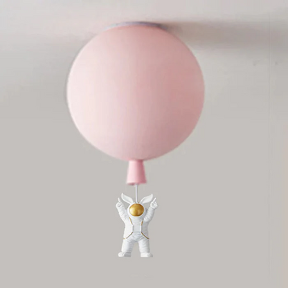 Astronaut Moon LED Ceiling Light for Kids Bedroom and Nursery