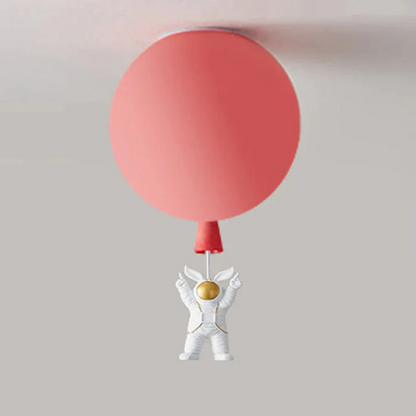 Astronaut Moon LED Ceiling Light for Kids Bedroom and Nursery