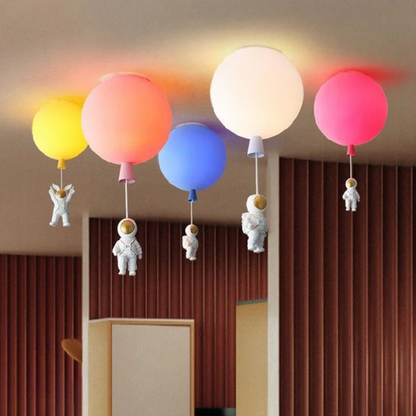 Astronaut Moon LED Ceiling Light for Kids Bedroom and Nursery